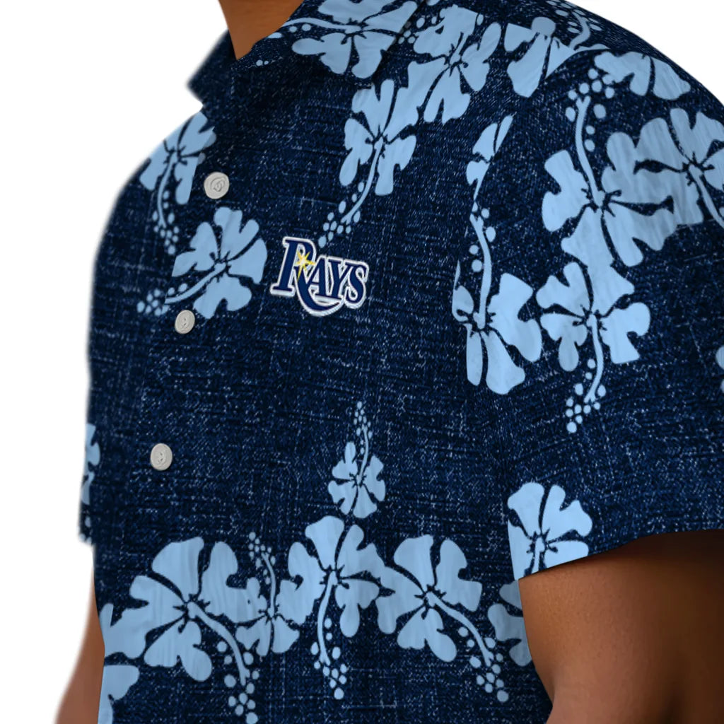Tampa Bay Rays Hawaiian Shirt - 50th State Flower | Hula Hawaiian Shirts