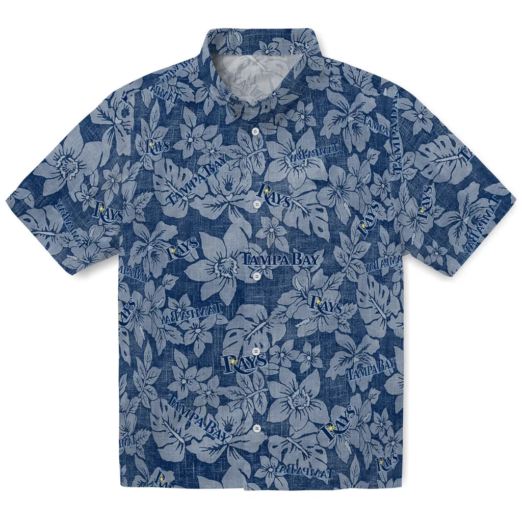 Tampa Bay Rays Hawaiian Shirt - Hibiscus Oasis | Hula Hawaiian Shirts