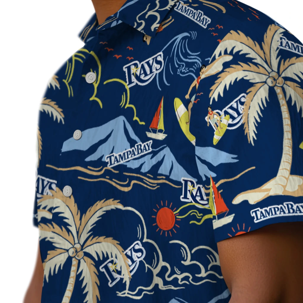 Tampa Bay Rays Hawaiian Shirt - Palm Tree Island | Hula Hawaiian Shirts