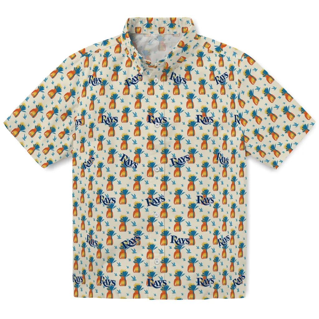 Tampa Bay Rays Hawaiian Shirt - Pineapple Delight | Hula Hawaiian Shirts