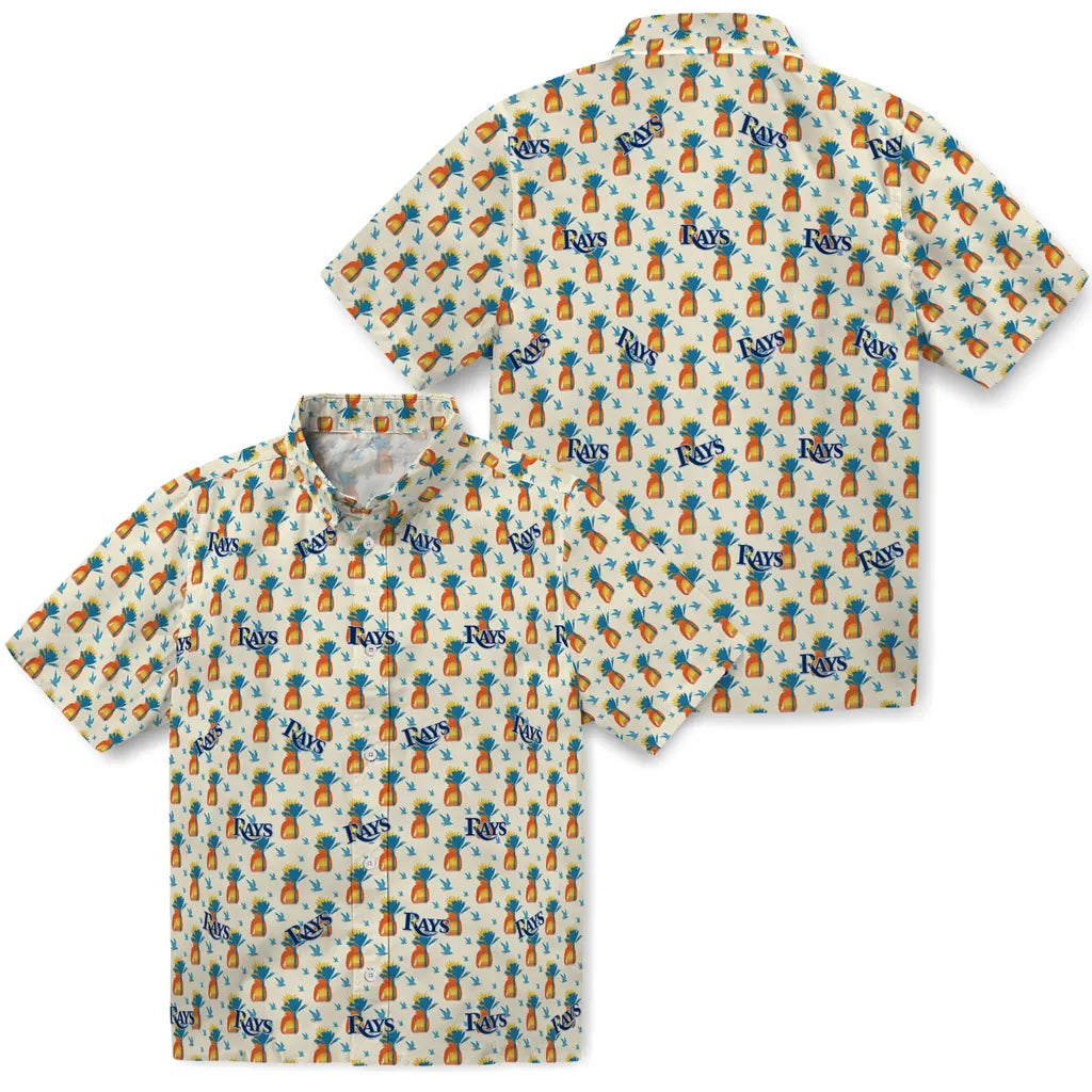 Tampa Bay Rays Hawaiian Shirt - Pineapple Delight | Hula Hawaiian Shirts