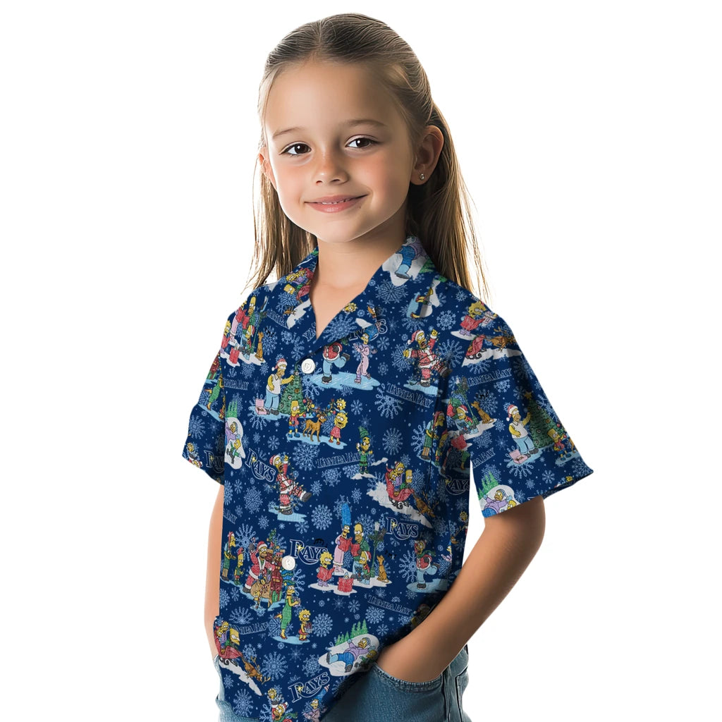 Tampa Bay Rays Hawaiian Shirt - Simpsons Christmas | Hula Hawaiian Shirts