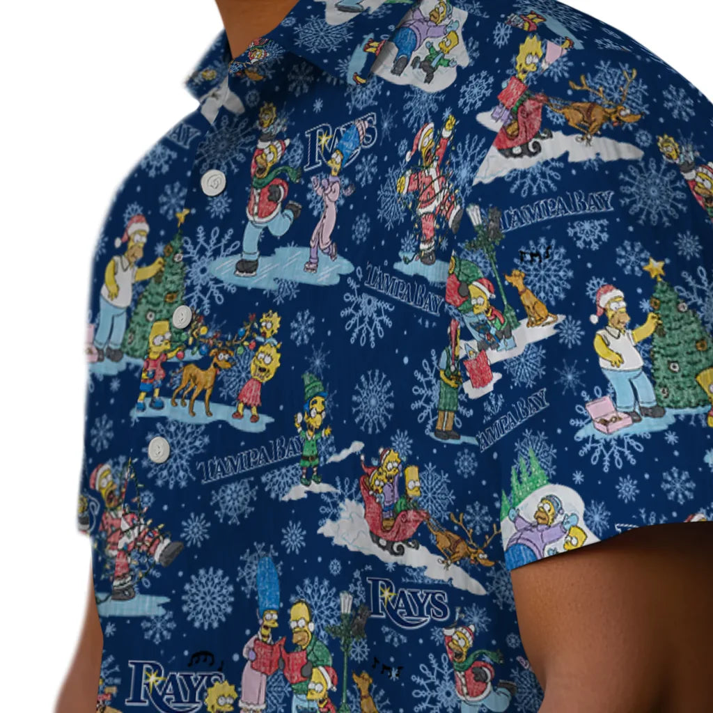 Tampa Bay Rays Hawaiian Shirt - Simpsons Christmas | Hula Hawaiian Shirts