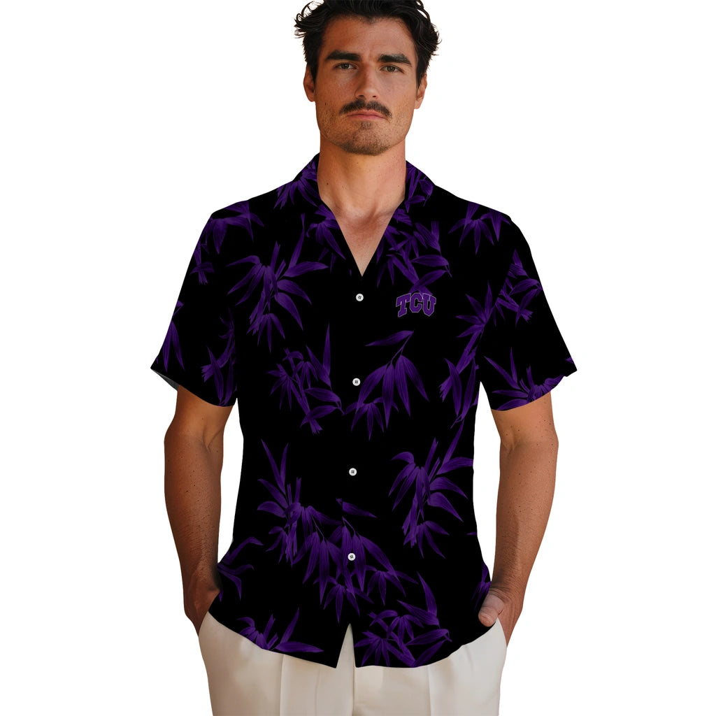 TCU Horned Frogs Hawaiian Shirt - Bamboo Branches | Hula Hawaiian Shirts