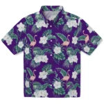 TCU Horned Frogs Hawaiian Shirt - Flamingo and Hibiscus | Hula Hawaiian Shirts