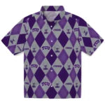 TCU Horned Frogs Hawaiian Shirt - Golfing Plaid | Hula Hawaiian Shirts