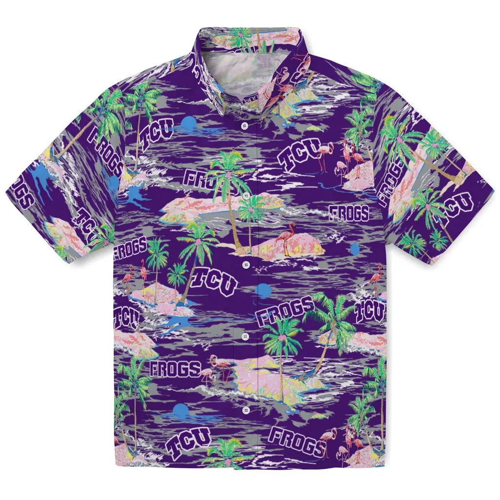 TCU Horned Frogs Hawaiian Shirt - Hawaii Island | Hula Hawaiian Shirts