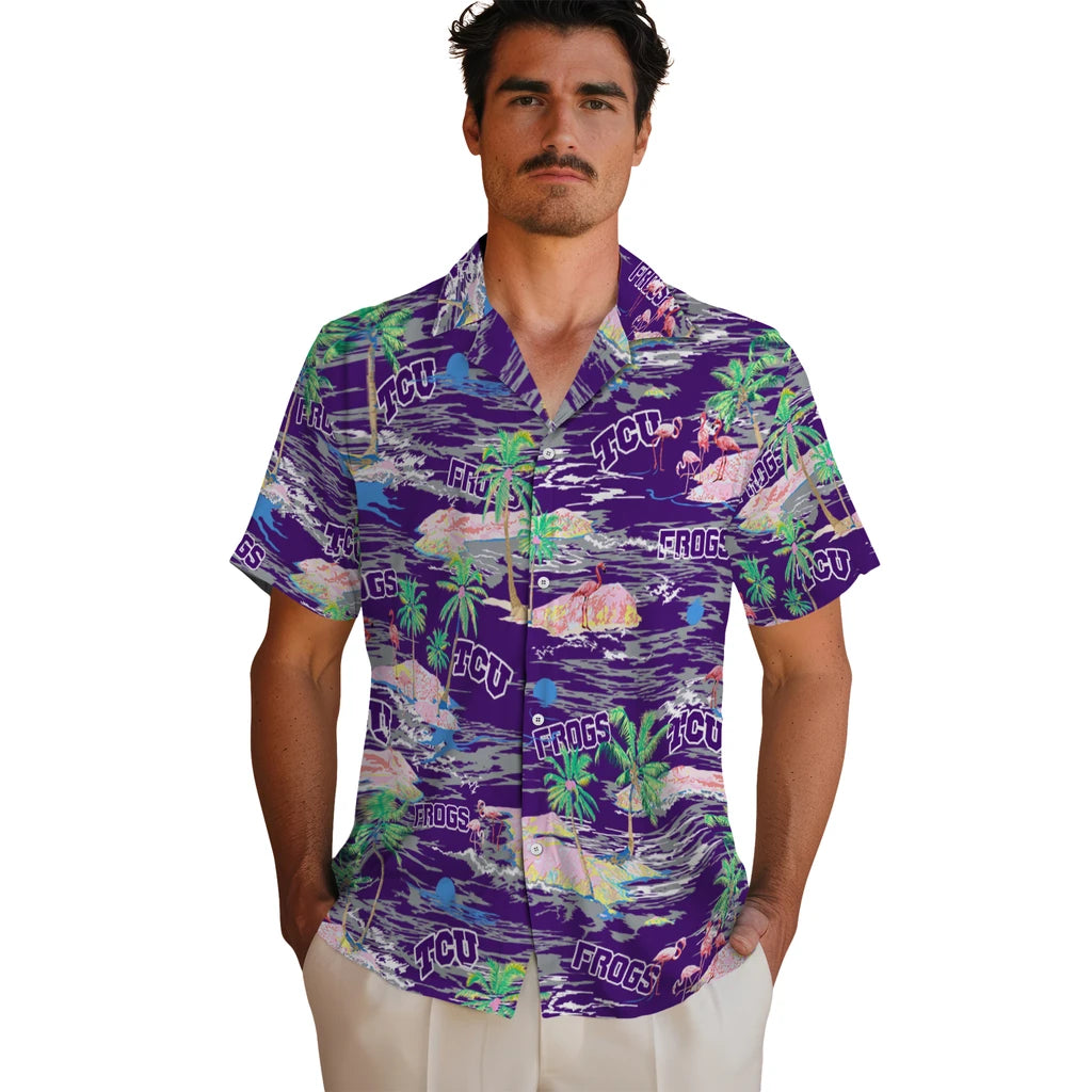 TCU Horned Frogs Hawaiian Shirt - Hawaii Island | Hula Hawaiian Shirts