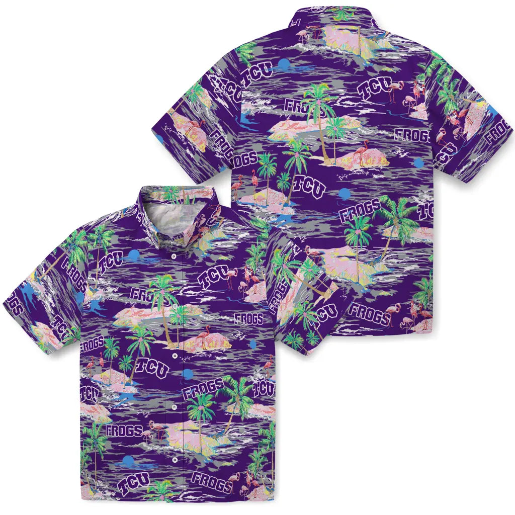TCU Horned Frogs Hawaiian Shirt - Hawaii Island | Hula Hawaiian Shirts