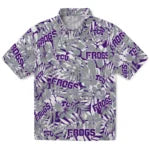 TCU Horned Frogs Hawaiian Shirt - Hibiscus Overlay | Hula Hawaiian Shirts