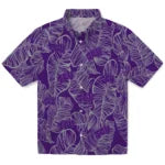 TCU Horned Frogs Hawaiian Shirt - Leaf Outline | Hula Hawaiian Shirts