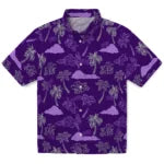 TCU Horned Frogs Hawaiian Shirt - Palm And Clouds | Hula Hawaiian Shirts