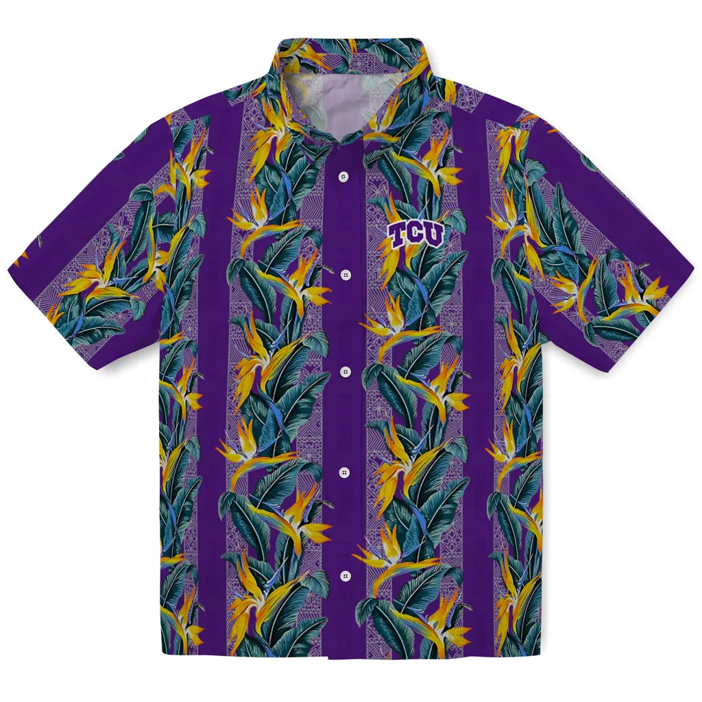TCU Horned Frogs Hawaiian Shirt - Paradise Vines | Hula Hawaiian Shirts