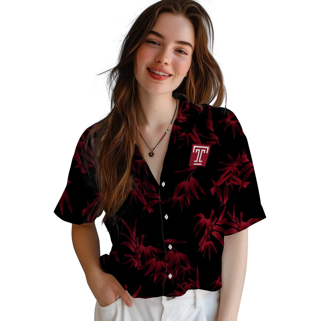Temple Owls Hawaiian Shirt - Bamboo Branches | Hula Hawaiian Shirts