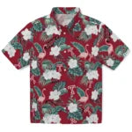 Temple Owls Hawaiian Shirt - Flamingo and Hibiscus | Hula Hawaiian Shirts