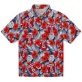 Temple Owls Hawaiian Shirt - Hibiscus Fiesta | Hula Hawaiian Shirts