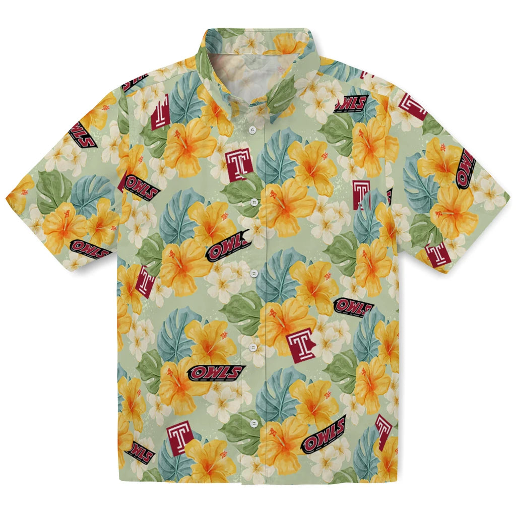 Temple Owls Hawaiian Shirt - Hibiscus Mood | Hula Hawaiian Shirts