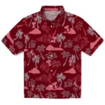 Temple Owls Hawaiian Shirt - Palm And Clouds | Hula Hawaiian Shirts