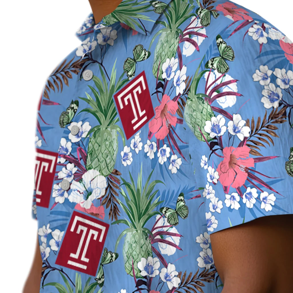 Temple Owls Hawaiian Shirt - Pineapple Bouquet | Hula Hawaiian Shirts