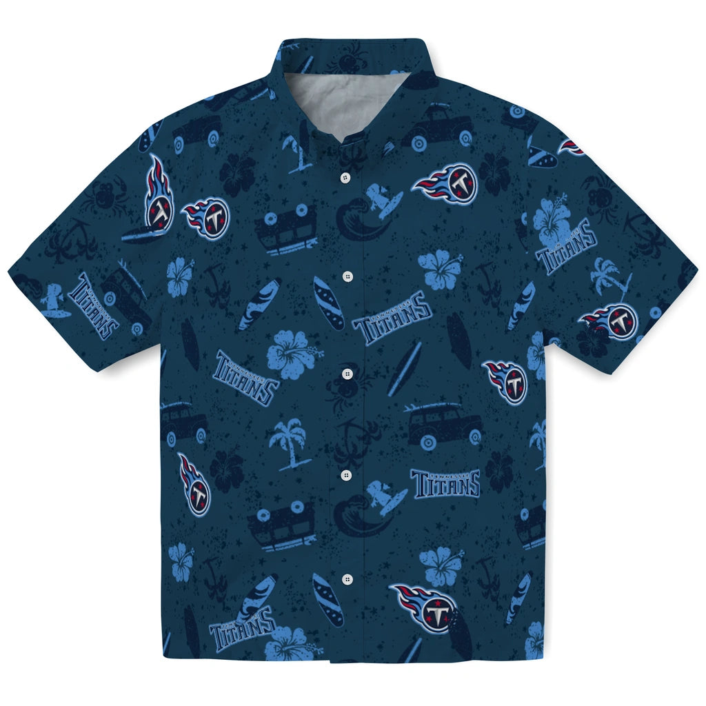 Tennessee Titans Hawaiian Shirt - Beach Vibe | Hula Hawaiian Shirts