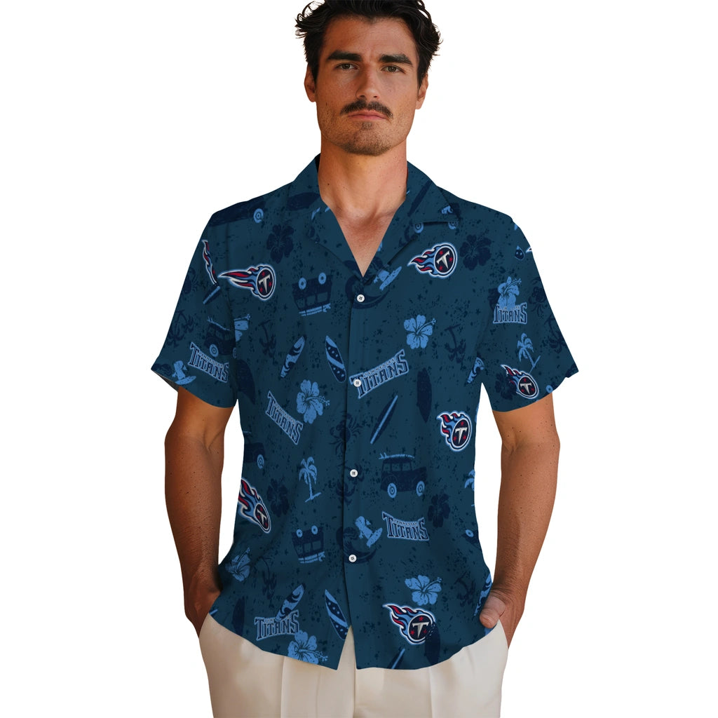 Tennessee Titans Hawaiian Shirt - Beach Vibe | Hula Hawaiian Shirts