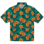 Tennessee Titans Hawaiian Shirt - Hibiscus and Palm Leaves | Hula Hawaiian Shirts