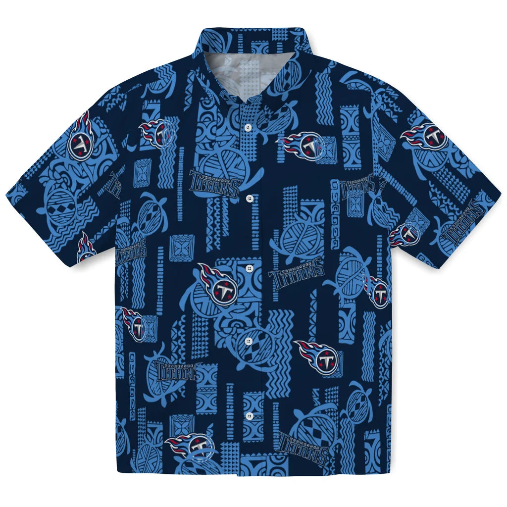Tennessee Titans Hawaiian Shirt - Turtle Lines | Hula Hawaiian Shirts