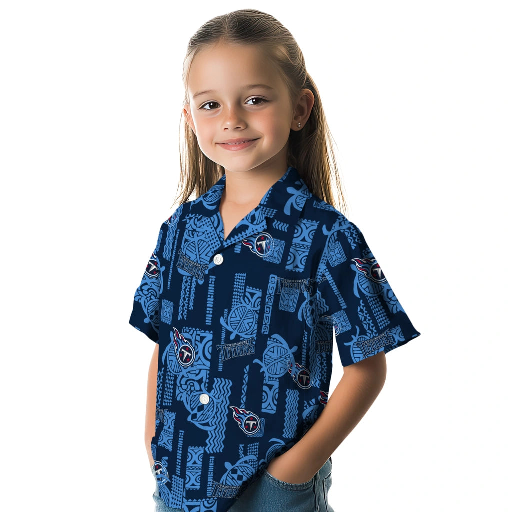 Tennessee Titans Hawaiian Shirt - Turtle Lines | Hula Hawaiian Shirts