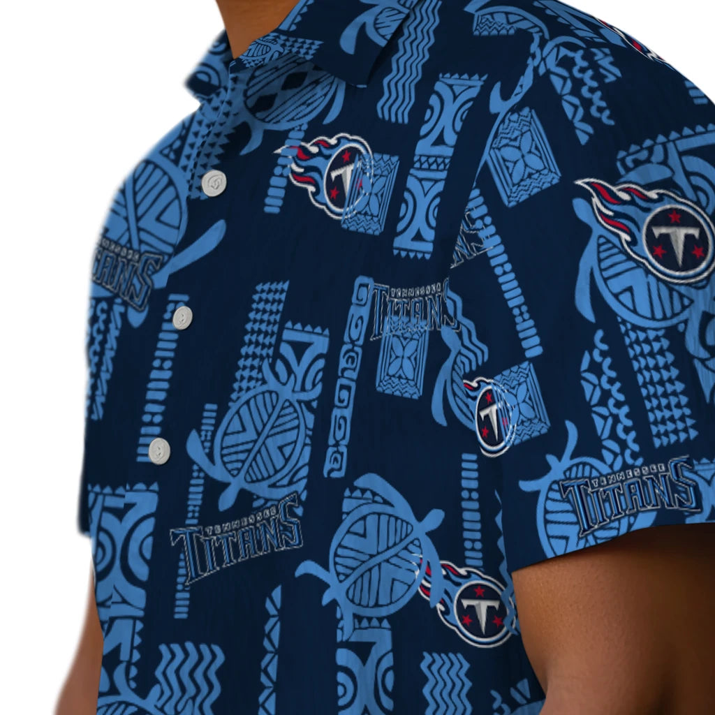 Tennessee Titans Hawaiian Shirt - Turtle Lines | Hula Hawaiian Shirts