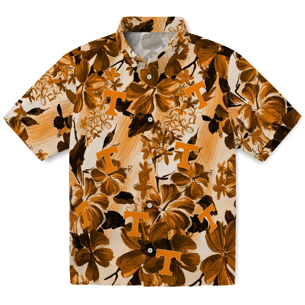 Tennessee Volunteers Hawaiian Shirt - Hibiscus Arrangement | Hula Hawaiian Shirts