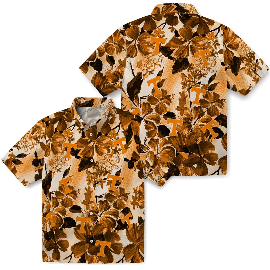 Tennessee Volunteers Hawaiian Shirt - Hibiscus Arrangement | Hula Hawaiian Shirts