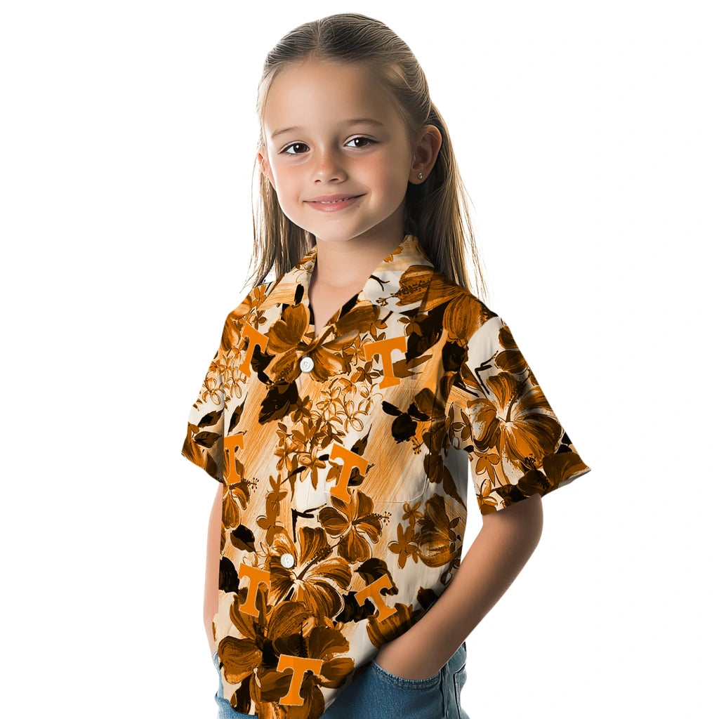 Tennessee Volunteers Hawaiian Shirt - Hibiscus Arrangement | Hula Hawaiian Shirts
