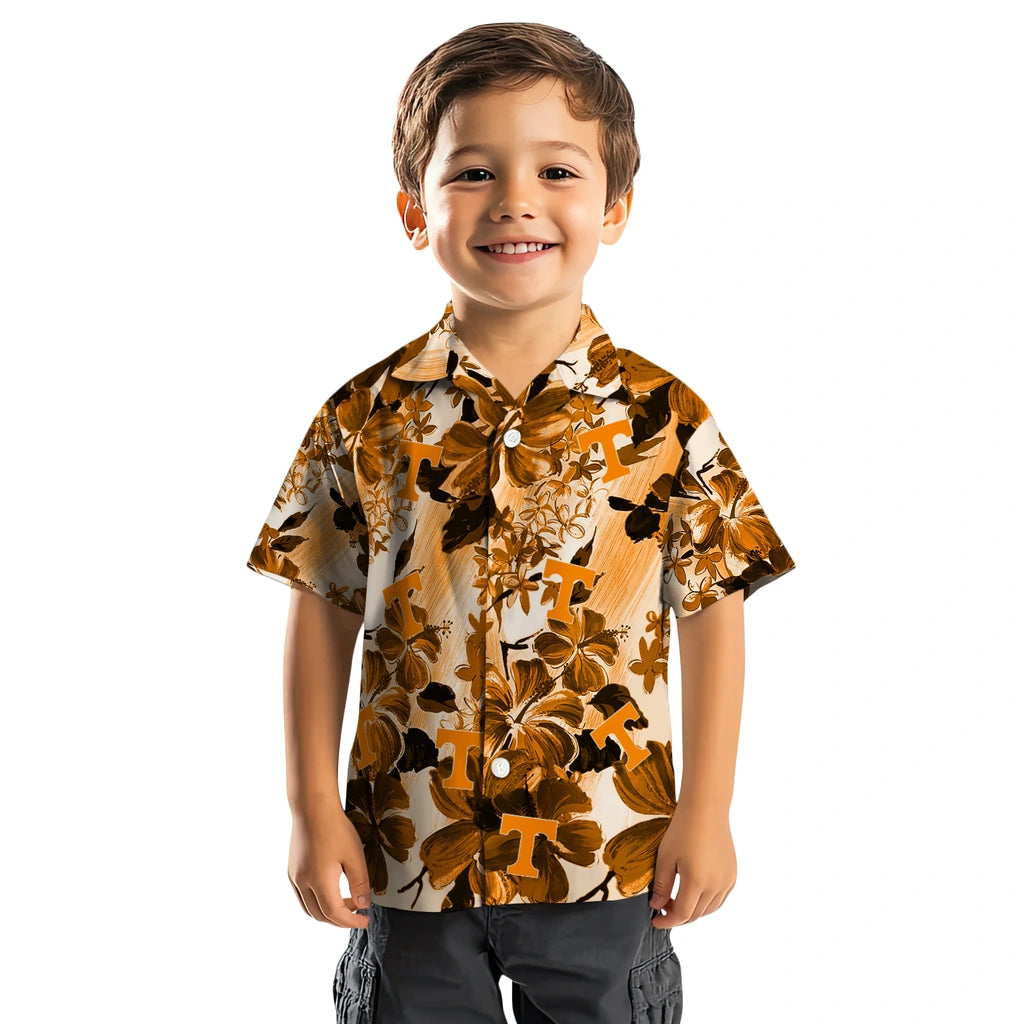 Tennessee Volunteers Hawaiian Shirt - Hibiscus Arrangement | Hula Hawaiian Shirts