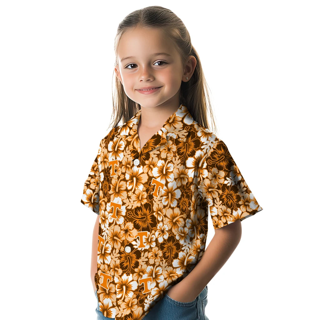 Tennessee Volunteers Hawaiian Shirt - Hibiscus Blooms | Hula Hawaiian Shirts