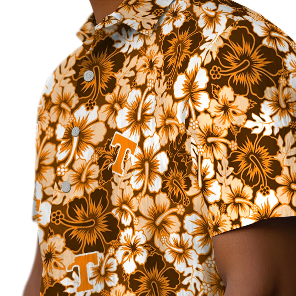 Tennessee Volunteers Hawaiian Shirt - Hibiscus Blooms | Hula Hawaiian Shirts