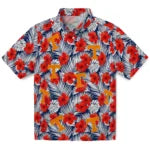 Tennessee Volunteers Hawaiian Shirt - Hibiscus Fiesta | Hula Hawaiian Shirts