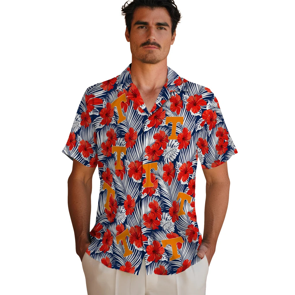 Tennessee Volunteers Hawaiian Shirt - Hibiscus Fiesta | Hula Hawaiian Shirts