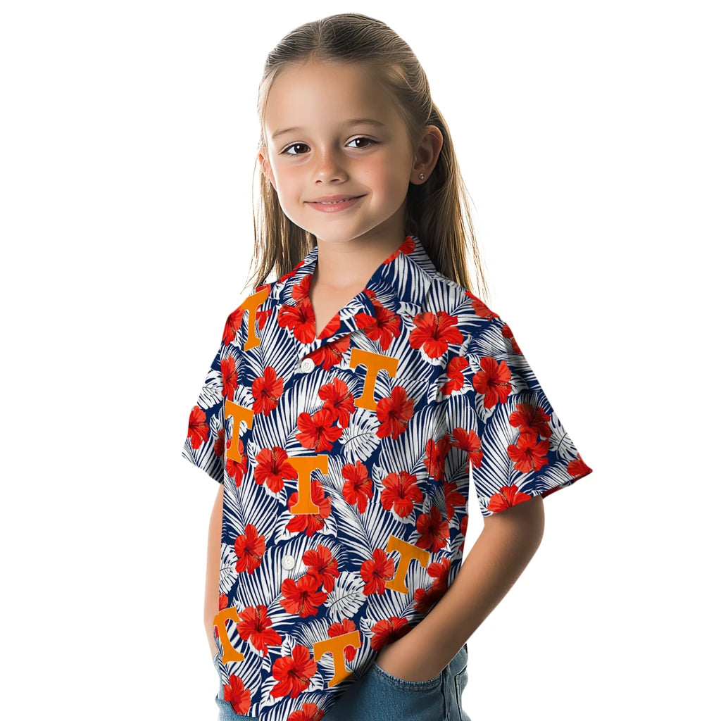 Tennessee Volunteers Hawaiian Shirt - Hibiscus Fiesta | Hula Hawaiian Shirts