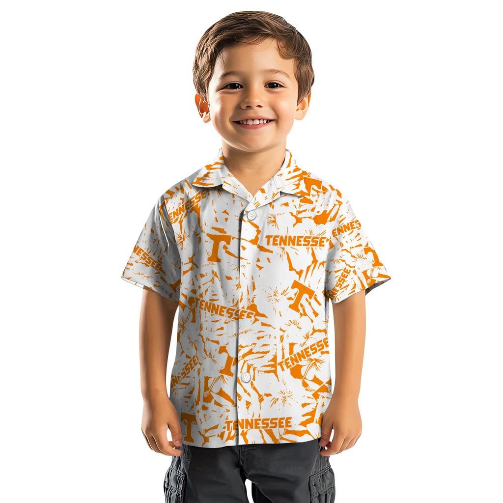 Tennessee Volunteers Hawaiian Shirt - Hibiscus Overlay | Hula Hawaiian Shirts