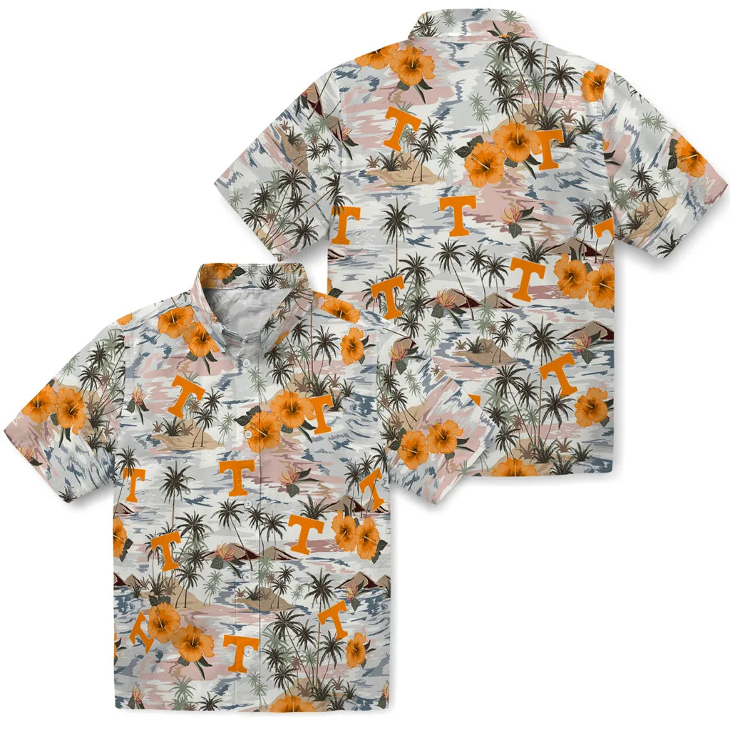 Tennessee Volunteers Hawaiian Shirt - Hibiscus Seaside | Hula Hawaiian Shirts
