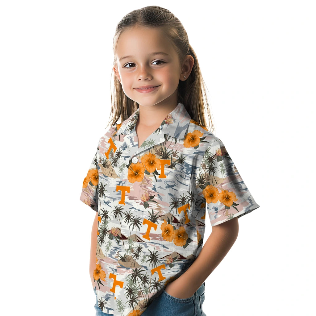 Tennessee Volunteers Hawaiian Shirt - Hibiscus Seaside | Hula Hawaiian Shirts
