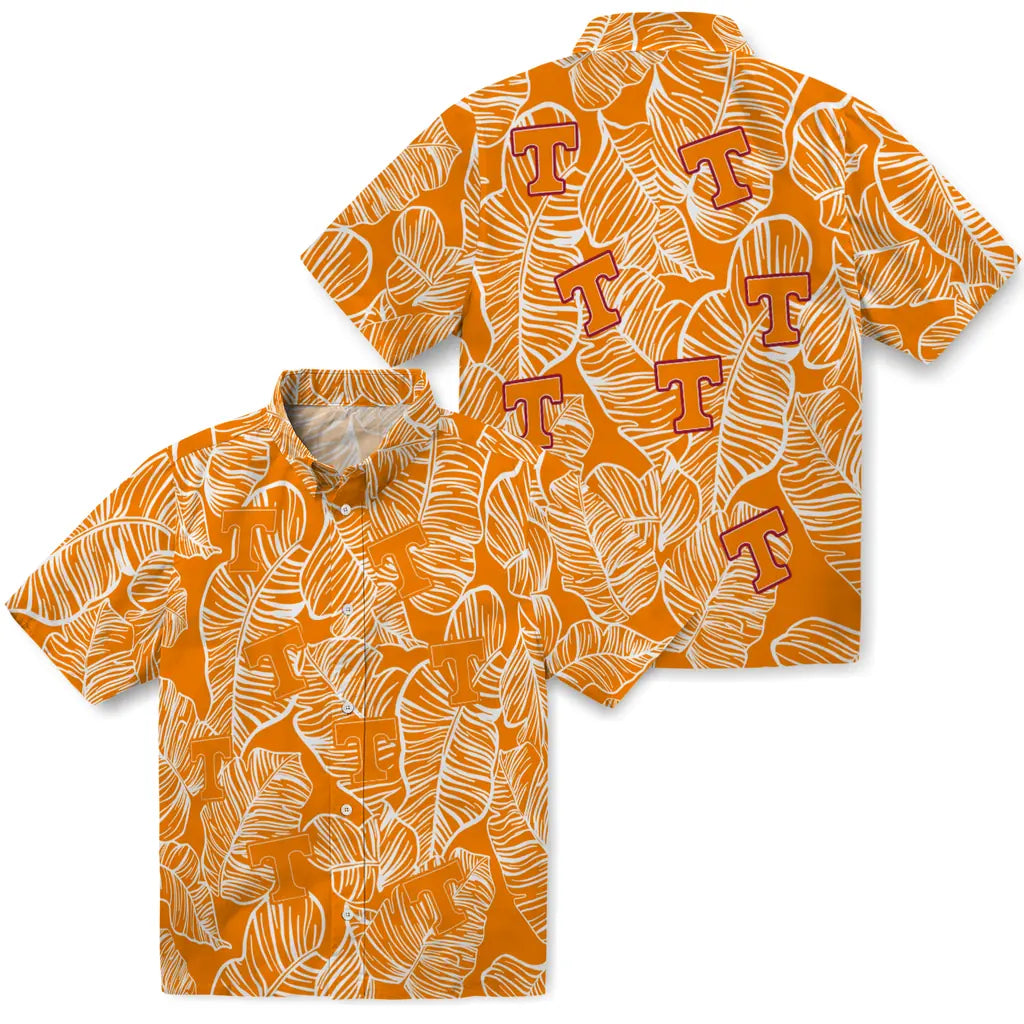 Tennessee Volunteers Hawaiian Shirt - Leaf Outline | Hula Hawaiian Shirts