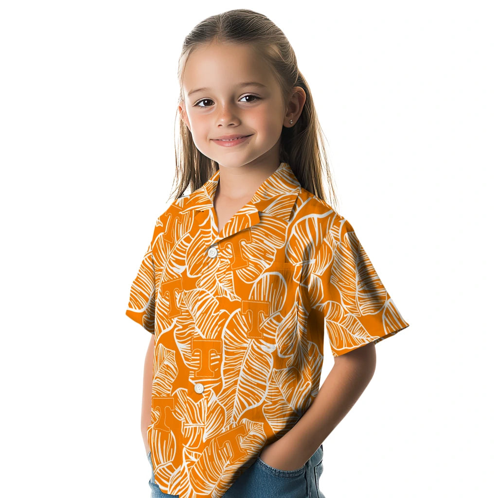 Tennessee Volunteers Hawaiian Shirt - Leaf Outline | Hula Hawaiian Shirts