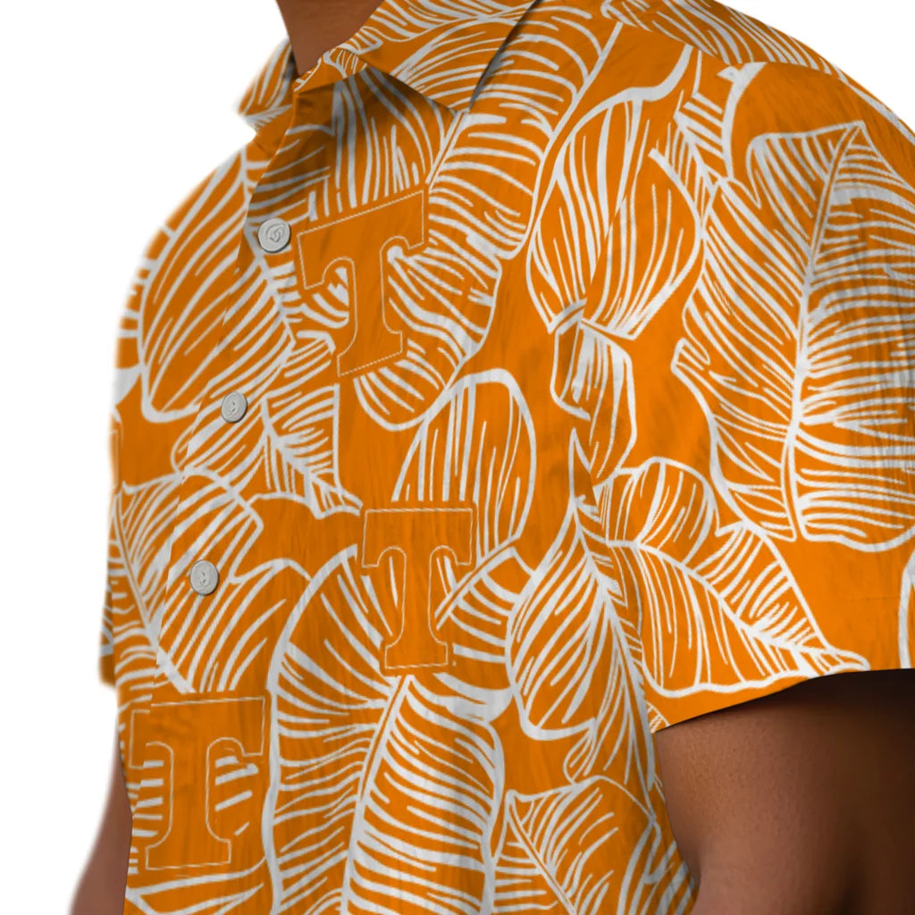 Tennessee Volunteers Hawaiian Shirt - Leaf Outline | Hula Hawaiian Shirts