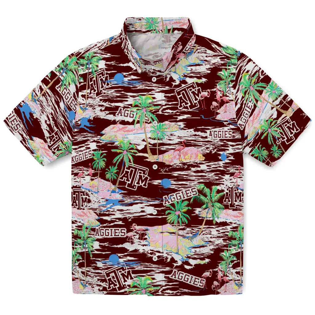 Texas A&M Aggies Hawaiian Shirt - Hawaii Island | Hula Hawaiian Shirts