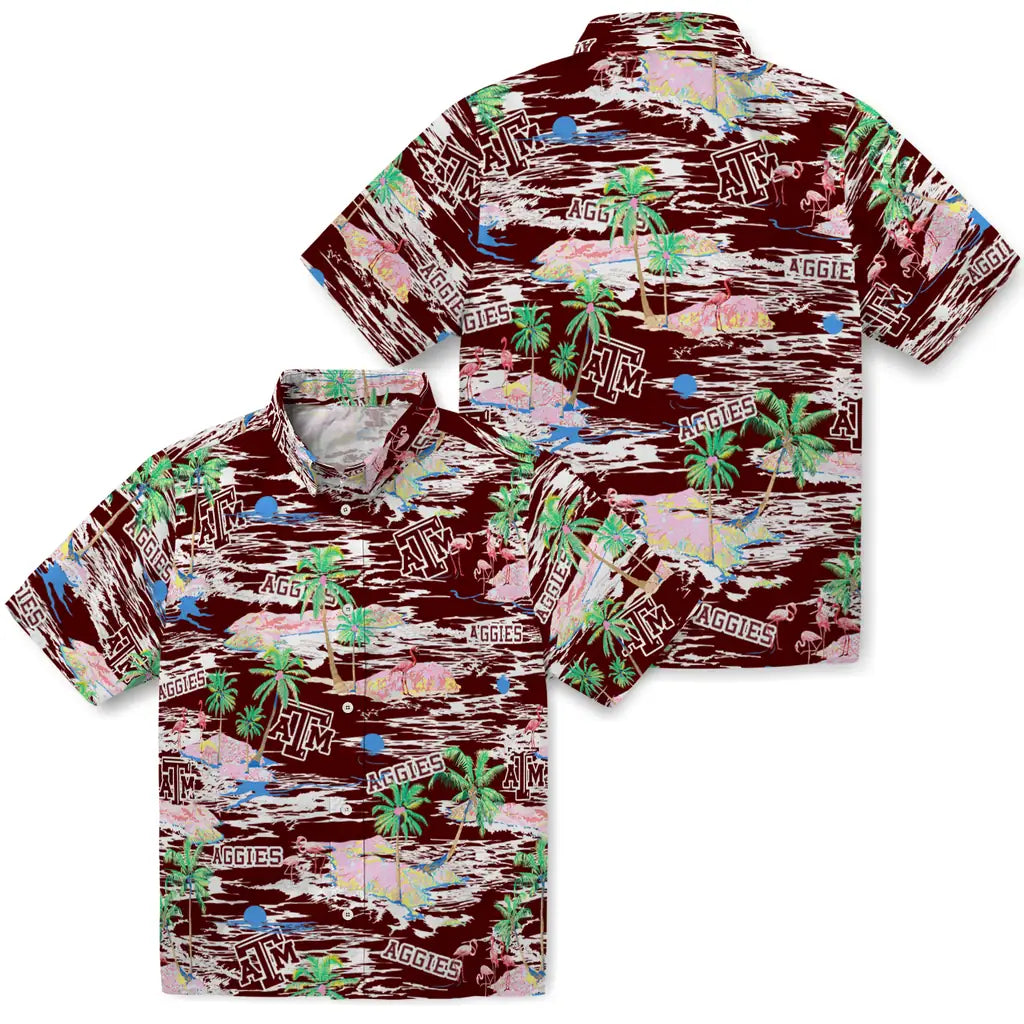 Texas A&M Aggies Hawaiian Shirt - Hawaii Island | Hula Hawaiian Shirts