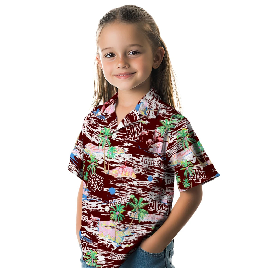 Texas A&M Aggies Hawaiian Shirt - Hawaii Island | Hula Hawaiian Shirts
