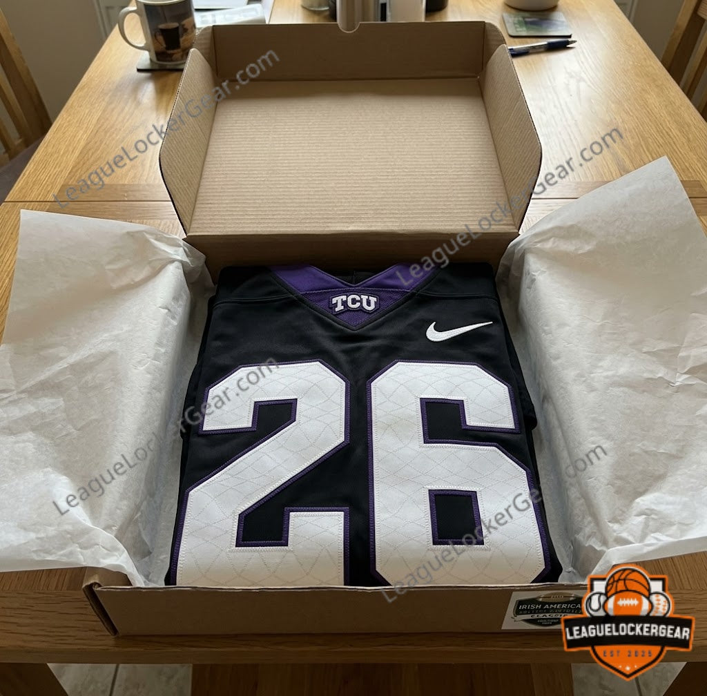 TCU x Aer Lingus College Football Classic Football Jersey - LeagueLockerGear