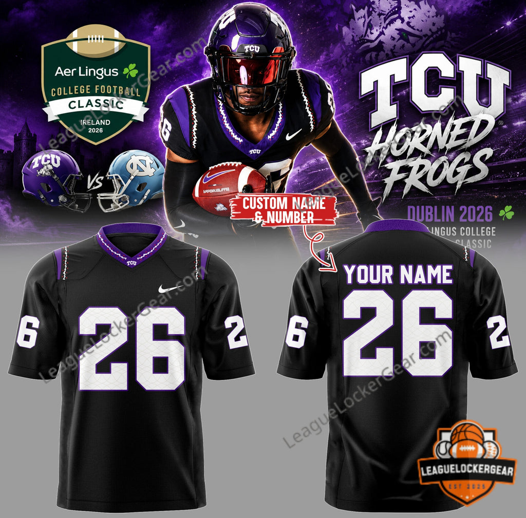 TCU x Aer Lingus College Football Classic Football Jersey - LeagueLockerGear