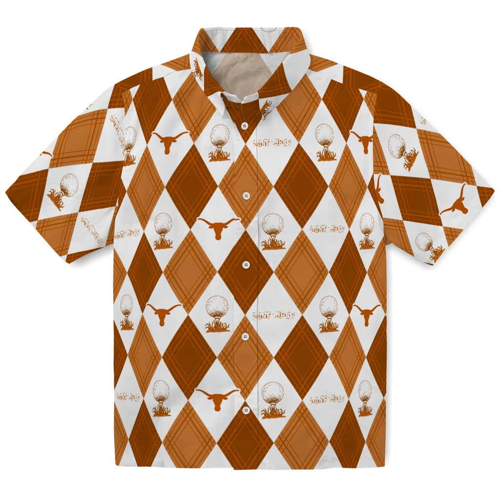Texas Longhorns Hawaiian Shirt - Golfing Plaid | Hula Hawaiian Shirts